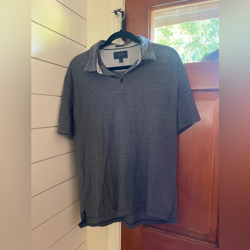 Men’s Fairlane blue performance slim polo